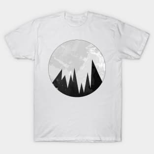 Negative Moon - Geometric & Polygon T-Shirt